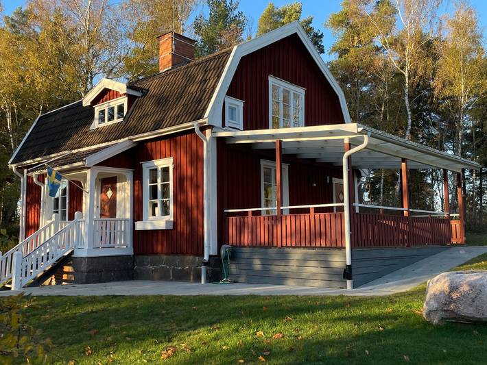 Ferienhaus für 6 Personen, mit Balkon und Garten in Mariannelund