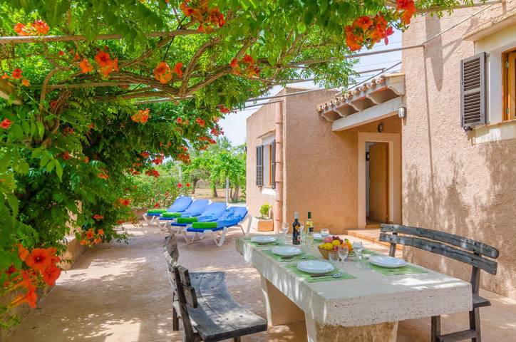 Finca für 6 Personen, mit Terrasse in Cala Mondrago