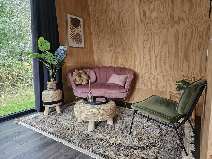Gemütliches Tiny House für 2 Personen mit Wasserblick und Steg in Friesland in Niederländische Nordsee