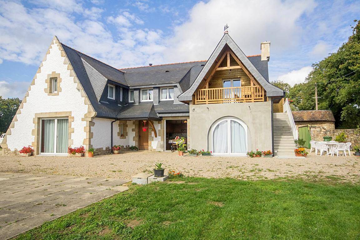Chambres d'hôtes Palombe - Etage chambre Fleurs de pommmiers in Ploemel, Côte des Mégalithes
