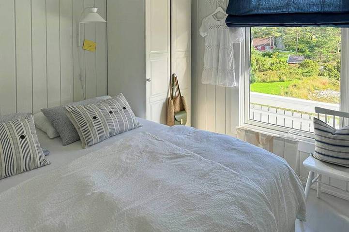 Ferienhaus in Sørland mit Bootsanlegestelle am Gamle Hellesund in Lillesand