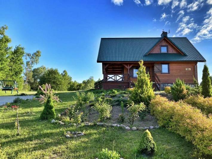 Ferienhaus für 8 Personen, mit Ausblick und Garten sowie Seeblick, mit Haustier