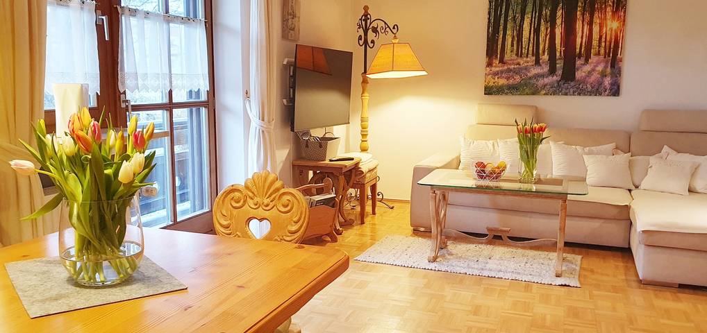 Ferienwohnung für 2 Personen, mit Balkon und Sauna in Prien am Chiemsee