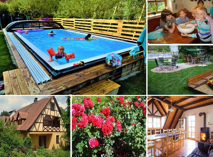 Bauernhof für 10 Personen, mit Pool und Garten in der Fränkische Schweiz