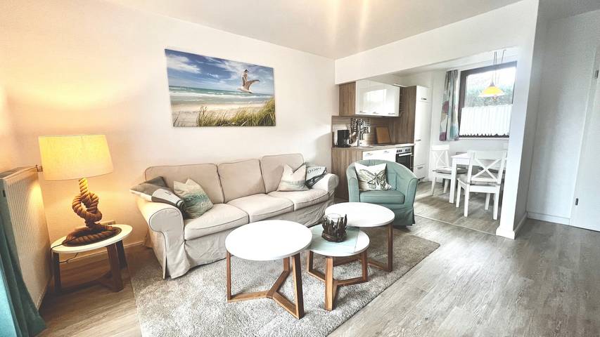 Ferienhaus für 3 Personen, mit Balkon und Terrasse sowie Garten und Ausblick in Grödersby