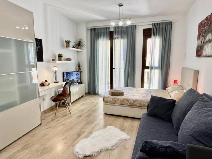 Loft voor 3 personen, met balkon en uitzicht in Alicante