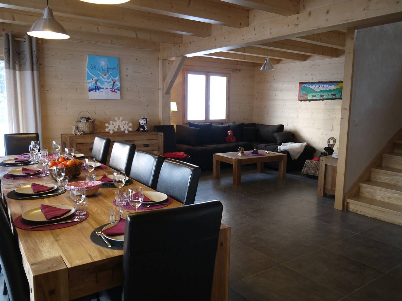 Chalet für 10 Pers. mit Aravis-Blick, Haustiere erlaubt, Parkplatz in Le Grand-Bornand, Annecy und Umgebung