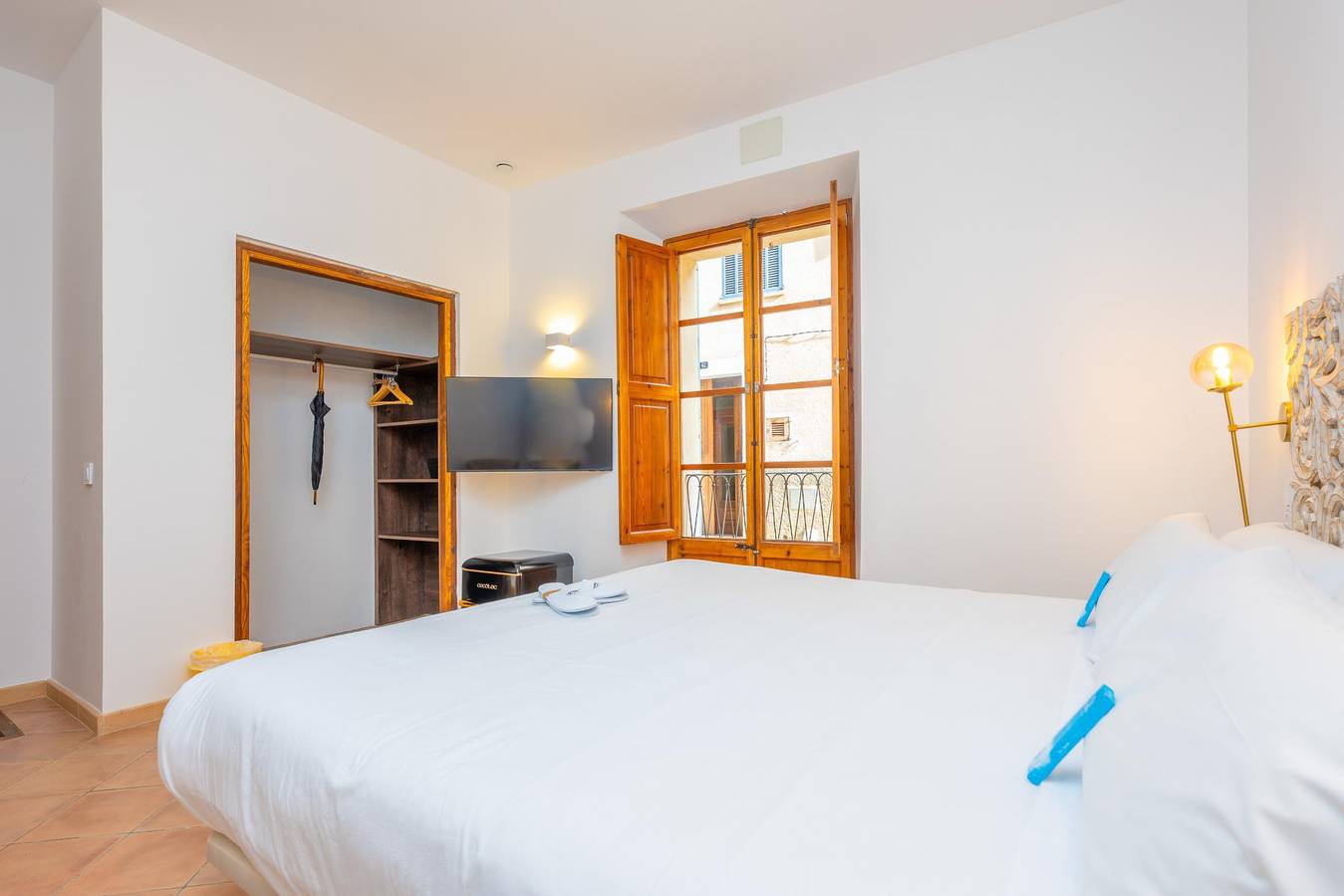 Cas Català - Doble Estandard - Schönes Zimmer in einem Boutique-Hotel mit Gemeinschaftspool und kostenlosem Wlan in Sineu, Mallorca Inselmitte