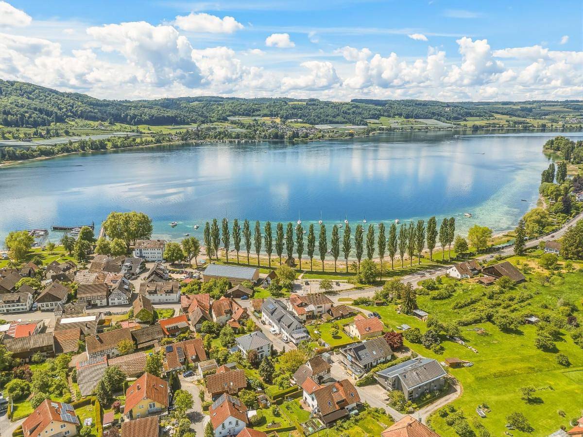 Ganze Wohnung, Seepanorama-Deluxe-Sauna-Massage-Garten-Tranpolin-Tischkicker-Tropical-Bbq-Parken in Öhningen, Untersee