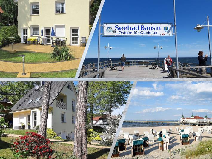 Ferienwohnung für 2 Personen, mit Garten und Terrasse, kinderfreundlich in Bansin