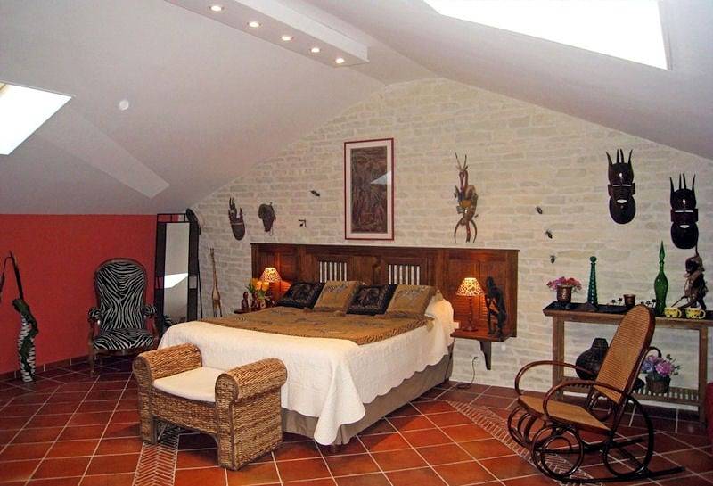 Le Château de ma Mère - La chambre Africaine in Jouvençon, Louhans region