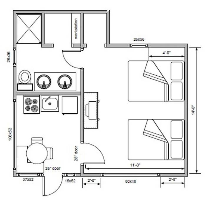 Cabin for 6 people, with terrace and yard in Lake Winnipesaukee