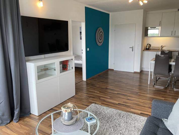 Ferienwohnung für 4 Personen, mit Balkon und Balkon/Terrasse sowie Sauna und Meerblick in Sahlenburg - 4