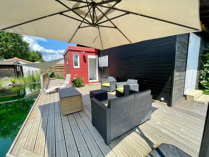 Maison d’hôte pour 10 personnes, avec terrasse ainsi que piscine et jardin, animaux acceptés à Gujan-Mestras - 3