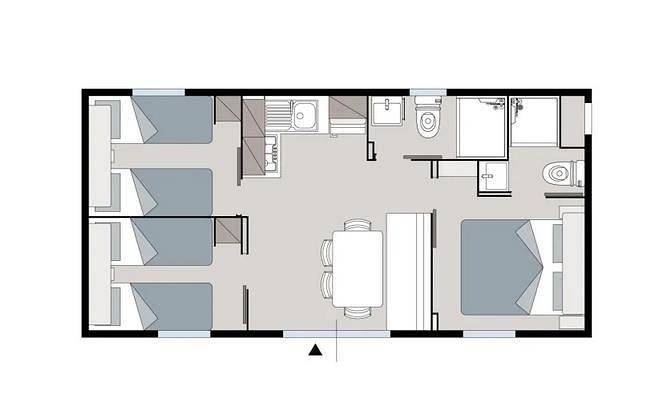 Torre Rinalda Beach Camping Mobilehome Happy Superior für 6 Personen in Torre Rinalda, Lecce