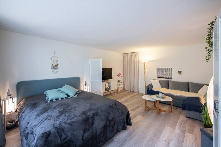 Apartamento para 2 personas, con jardín además de vistas y balcón en Davos