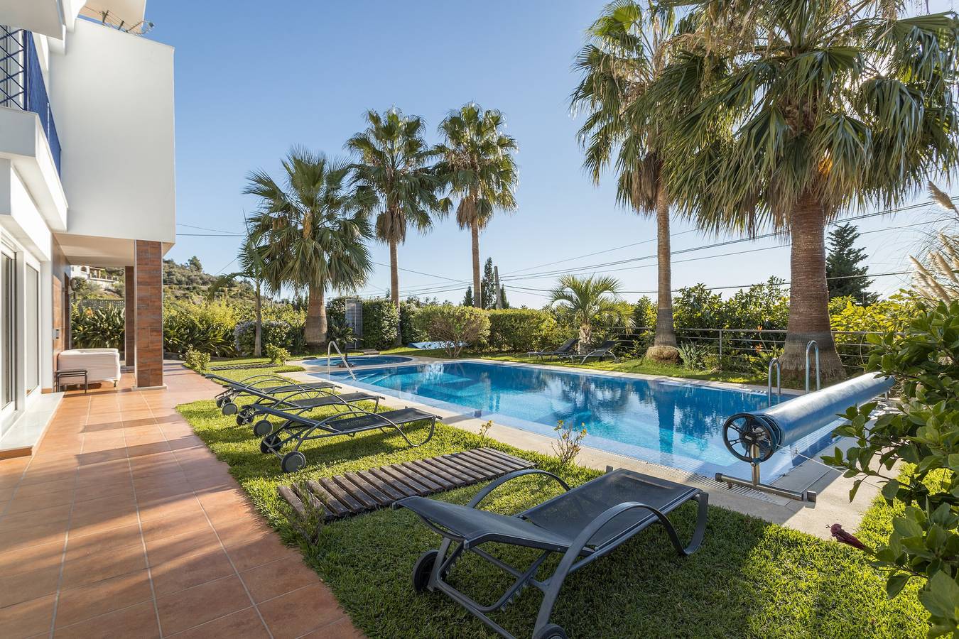 Los Nísperos de Paco in Cómpeta mit Meerblick, Bergblick, Pool, Wlan, Klimaanlage und Terrassen in Canillas de Albaida, Málaga Provinz
