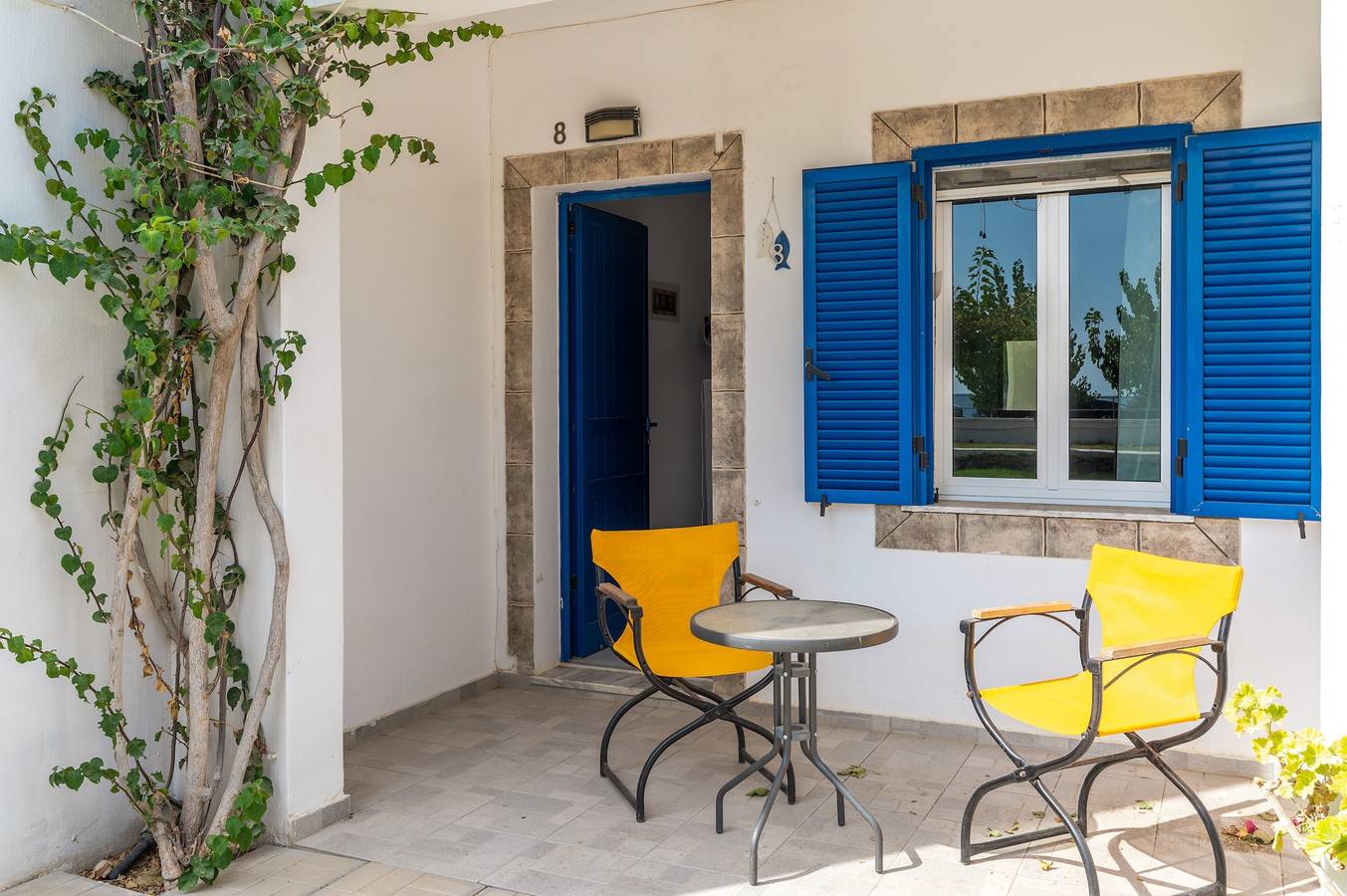 Ferienhaus '8 Perasma Kypri Beach' mit Privatterrasse, Wlan und Klimaanlage in Andros