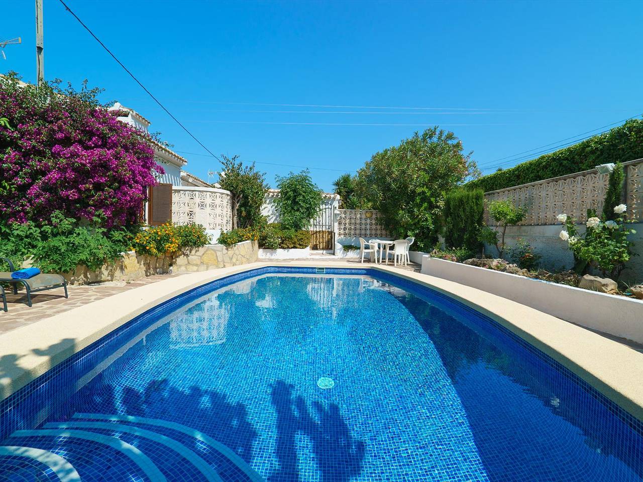 Romantic Villa in Javea with Private Pool, Ac, Near Beach and Tennis Court in Toscamar, Jávea