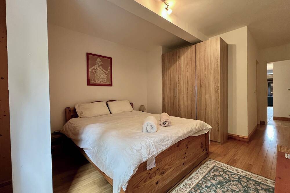 Geheel appartement, Groot penthouse-appartement, balkon, 10 slaapplaatsen, familie- en huisdiervriendelijk. in Seytroux, Thonon-les-Bains en omgeving