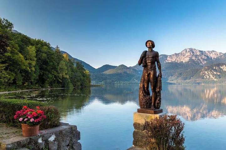 Ferienwohnung für 3 Personen, mit Garten am Kochelsee