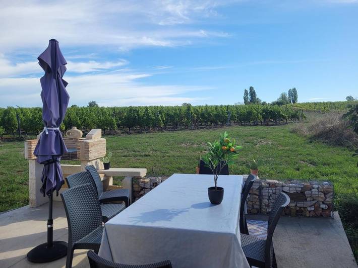 Location de vacances pour 4 personnes, avec jardin et vue à Monbazillac