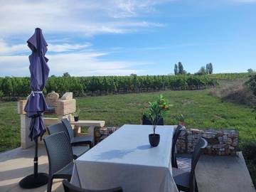 Gîte pour 4 personnes, avec vue et jardin à Monbazillac