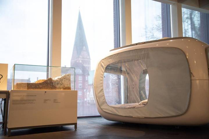 Zelt für 2 Personen, mit Ausblick in der Lüneburger Heide
