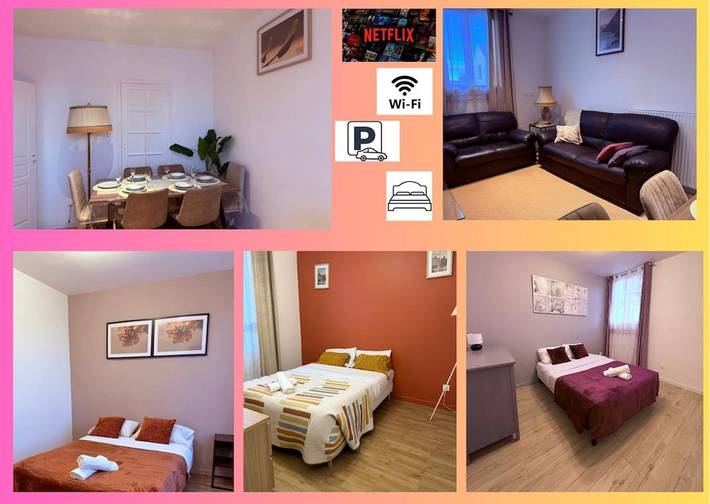 Appartement de vacances pour 6 personnes, avec jardin