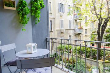 Gîte pour 2 personnes, avec balcon/terrasse à Milan