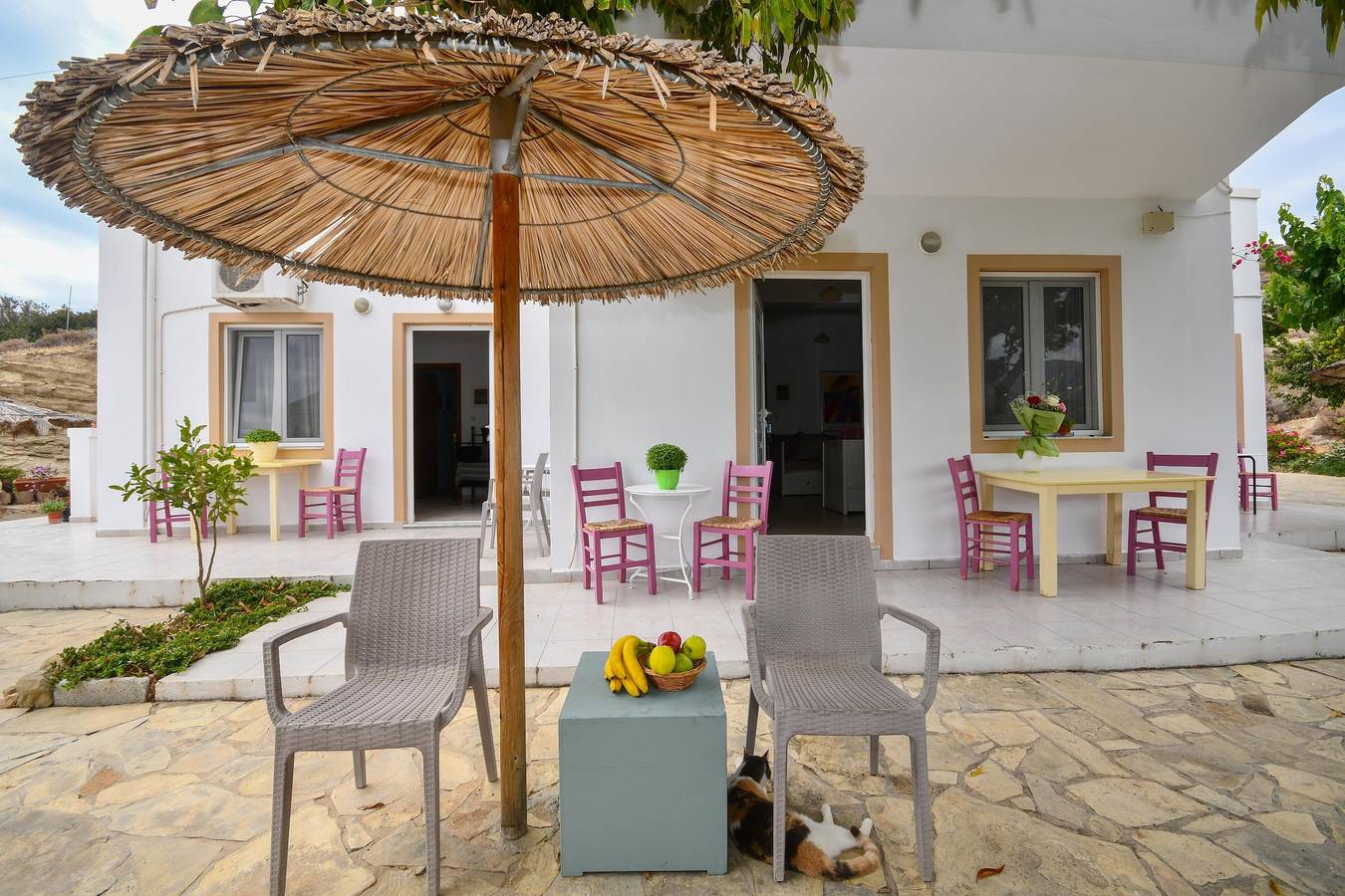 Apartamento entero, Apartamento vacacional "One-Bedroom Kallithea" con vistas al mar, 2 terrazas compartidas y Wi-Fi in Myrtos, Lasithi