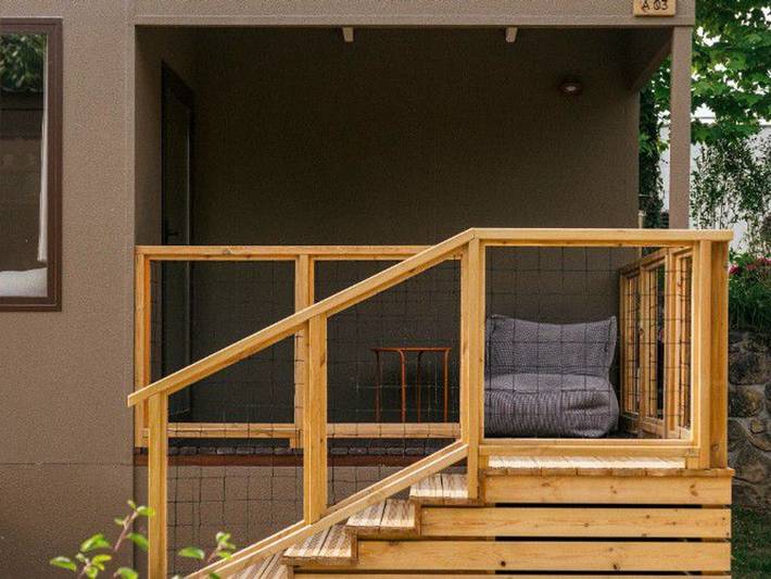 Glamping voor 2 personen, met Terras en Zwembad in het Baskenland