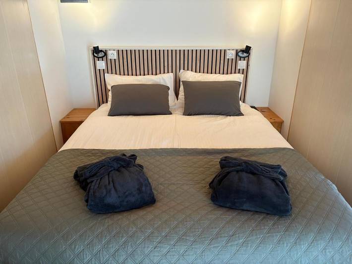 Location de vacances pour 3 personnes, avec jardin ainsi que vue et piscine, animaux acceptés à Lévignacq - 4