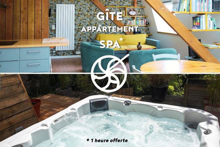Gîte pour 4 personnes, avec Balcon et Terrasse ainsi que Jacuzzi et Jardin à Morlaix