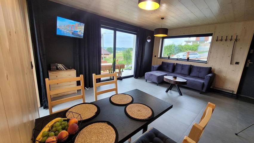 Apartament wakacyjny dla 4 osób, z Taras i Jacuzzi oraz Ogród i Sauna w Grywałd