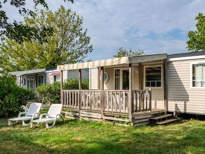 Mobil home pour 6 personnes, avec bassin pour enfant à Sainte-Catherine-de-Fierbois - 2