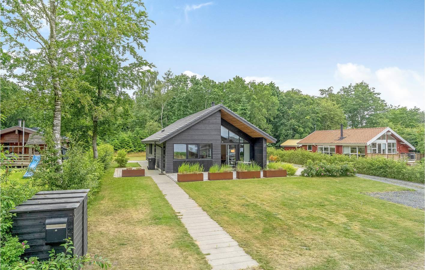 Ferienhaus für 4 Personen mit Seeblick in Sunds, Sunds Sø