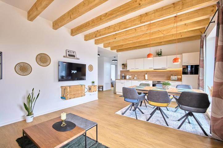 Ferienwohnung für 4 Personen, mit Balkon und Terrasse sowie Ausblick in Schwarmstedt