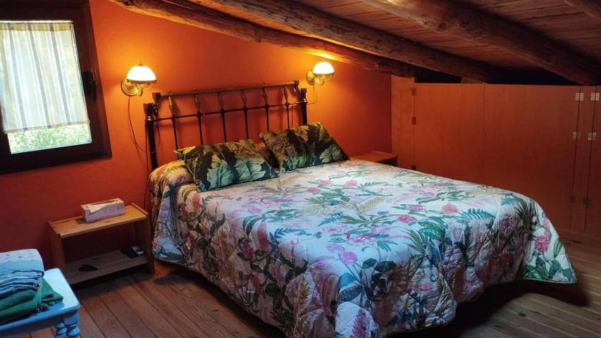 Casa rural con piscina para 6 personas, con vistas además de jardín y piscina en Sierra de Huelva - 4