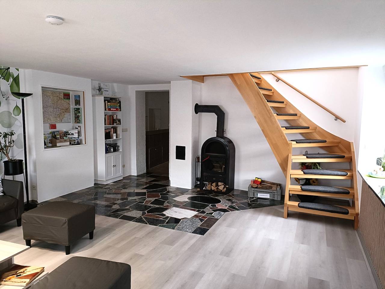 Ganze Ferienwohnung, Ferienhaus zu Wohlsborn nahe Weimar - Ferienhaus, 120qm, mit 3 Schlafzimmer, max. 6 Personen in Am Ettersberg, Weimarer Land