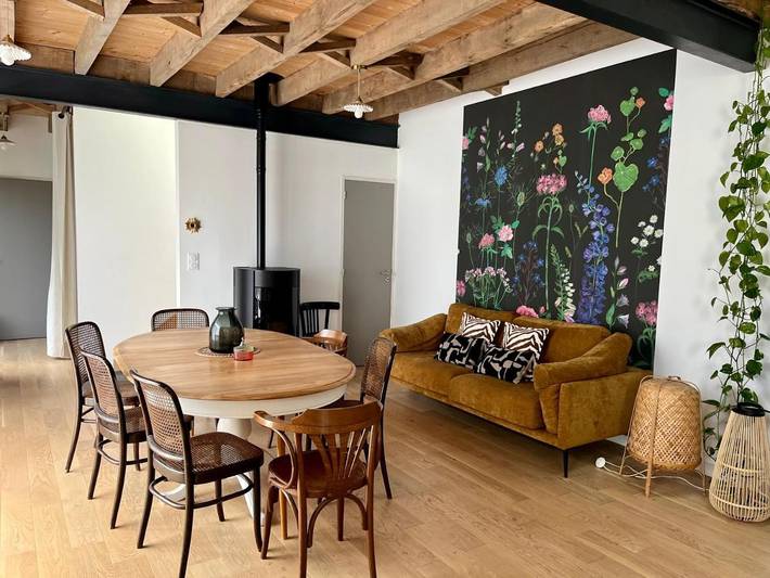 Location de vacances pour 8 personnes, avec Terrasse ainsi que Jardin et Vue à Les Iffs