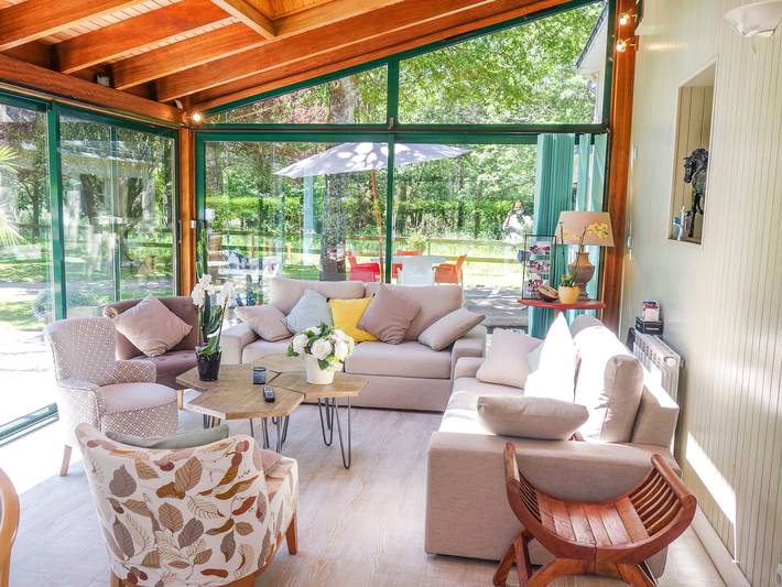 Location de vacances pour 7 personnes, avec jardin ainsi que terrasse et vue à Ploemel - 2