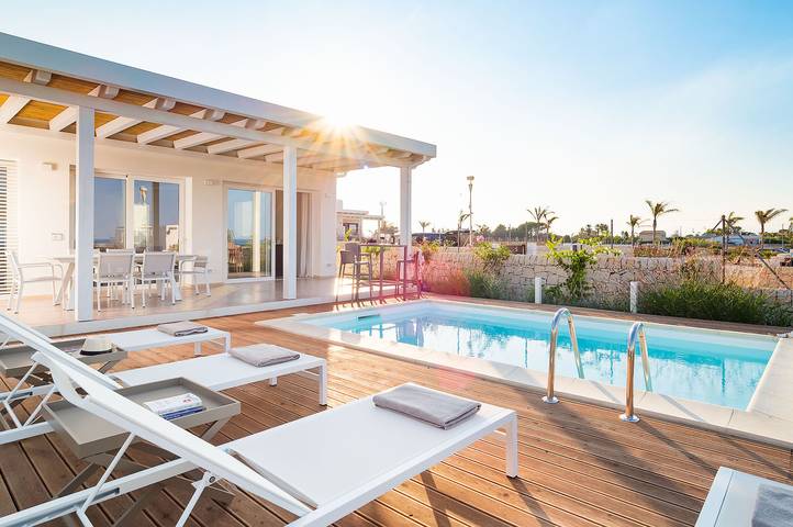Villa per 8 persone, con terrazza e giardino a Marzamemi