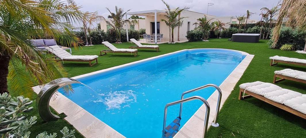 Villa für 6 Personen, mit Garten und Pool sowie Ausblick, mit Haustier in Augusta (Gemeinde)