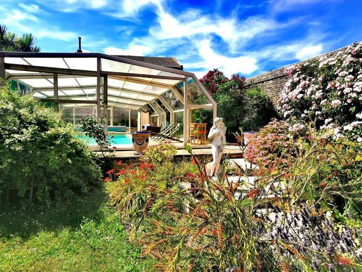 Appartement de vacances pour 2 personnes, avec Terrasse ainsi que Jardin et Piscine