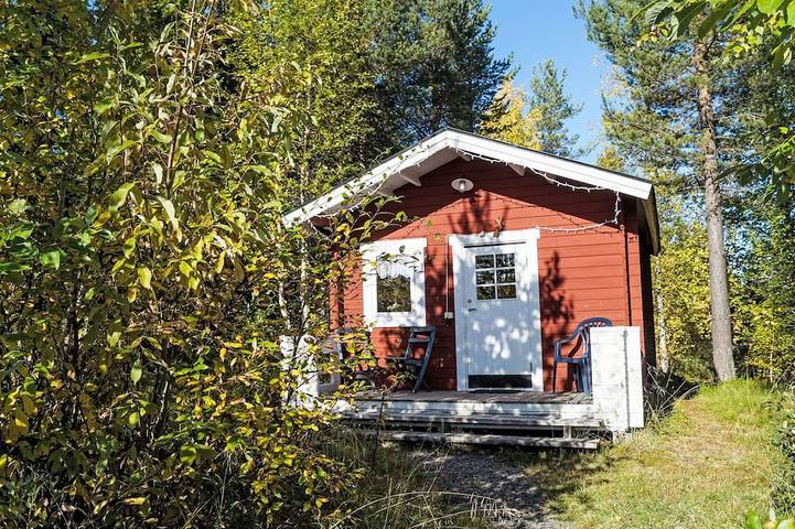 Fjällrävstuga in Lappland (Schweden)