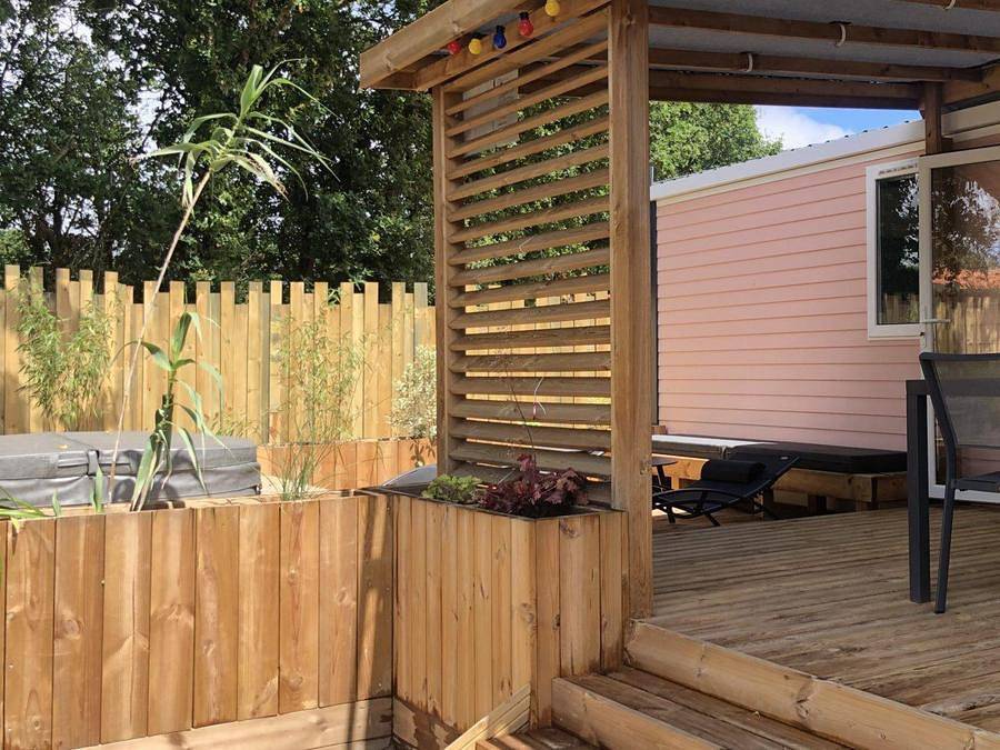 Flower Camping Le Val De Vie - Mobilheim 4 personen - Premium 34 m² - 2 Zimmer in Maché, Loire-Tal