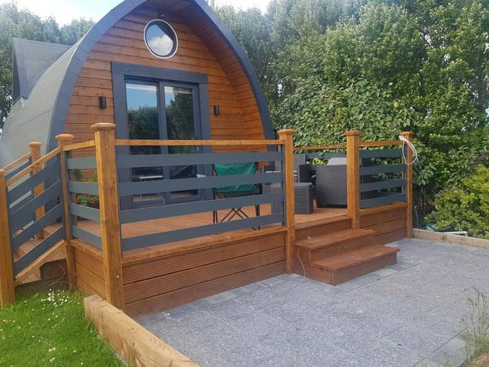 Glamping for 4 people, with Terrace in County Mayo