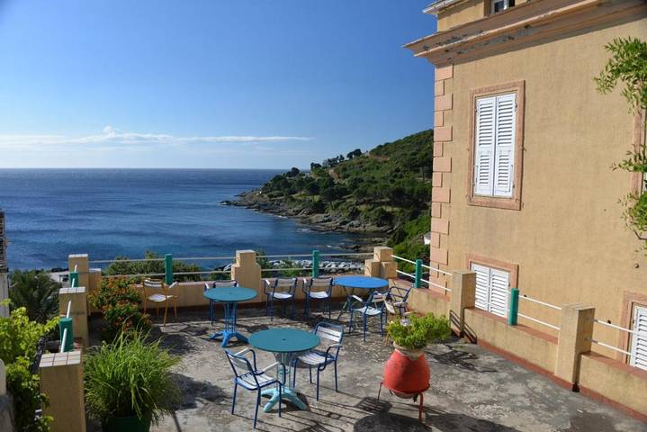 Hôtel pour 2 personnes, avec terrasse ainsi que jardin et vue à Cagnano