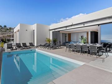 Ferienhaus für 14 Personen, mit Pool und Meerblick sowie Garten auf den Kanaren